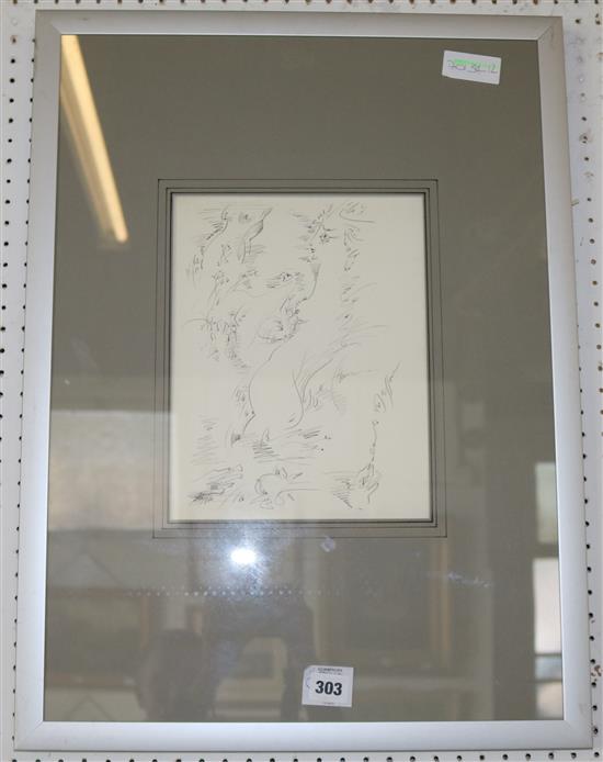 Andre Masson lithograph(-)